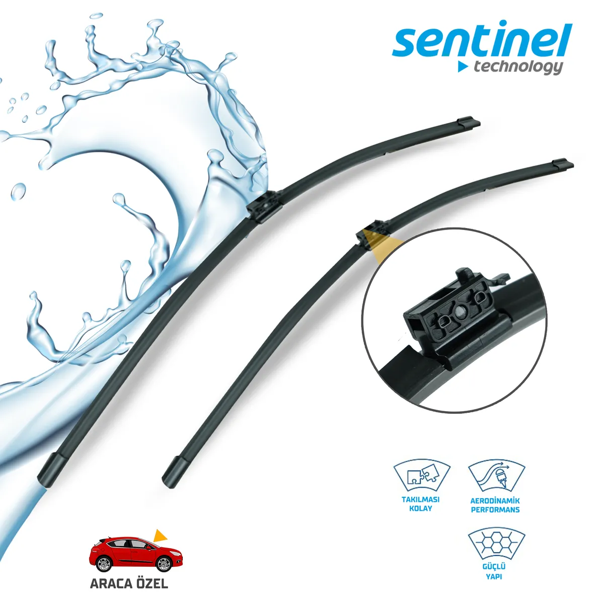 Sentinel ÖN Silecek Takım - SPRİNTER 2019-> / 650mm 600mm - Araca Özel Ön Silecek TAKIM
