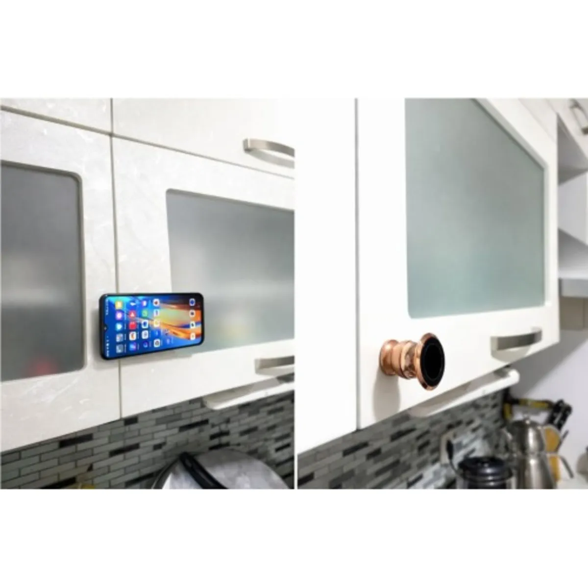 Metal Telefon Tutucu Torpidoya Yapışan Mıknatıslı - Telefon Tutucu