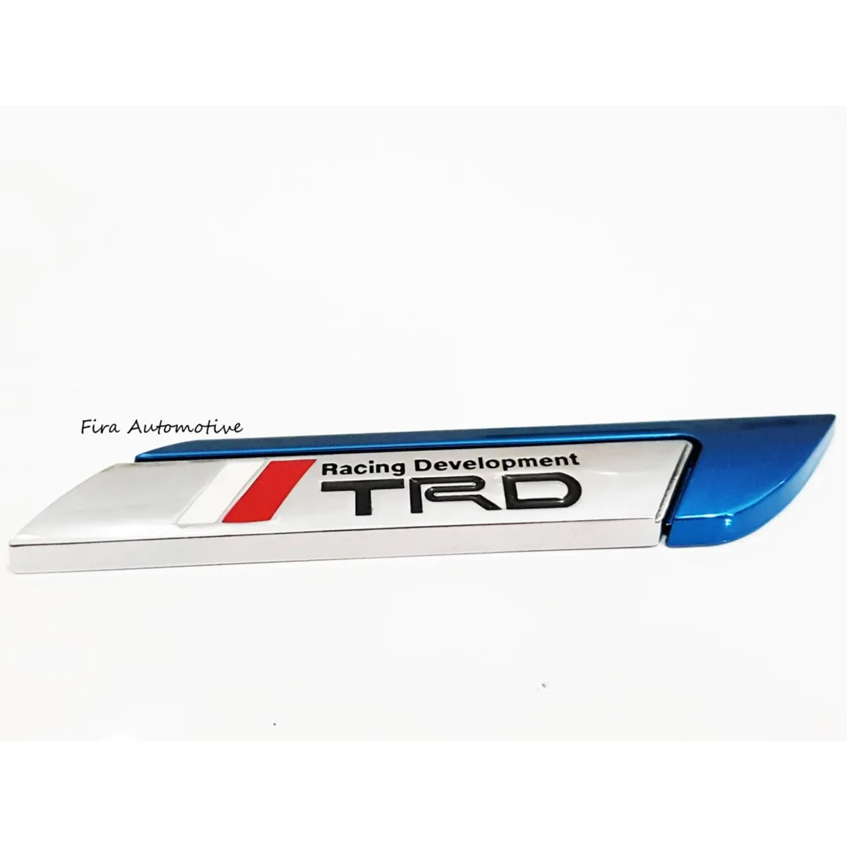 Metal Gümüş TRD Bıçak Model Oto Arma Sticker / 2 Adet Mavi - Arma & Sticker