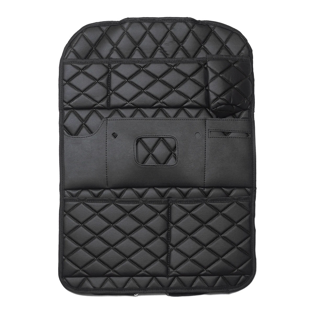 Wimbledon Oto Koltuk Arkası Düzenleyici Nakışlı Deri Organizer 44 X 62 CM  / 1 Adet - Koltuk Arkası Organizer - Görsel 3