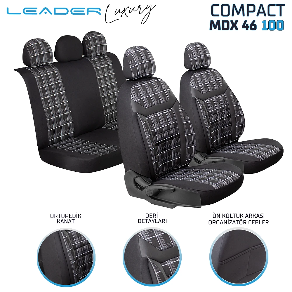 LEADER COMPACT / Universal Oto Koltuk Kılıfı - Binek