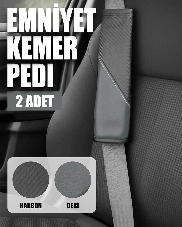 ComfortDrive Emniyet Kemer Pedi Seti - Boyun ve Omuz Koruyucu Kemer Pedi 2'li Paket - Kemer Kılıfı - Görsel 4