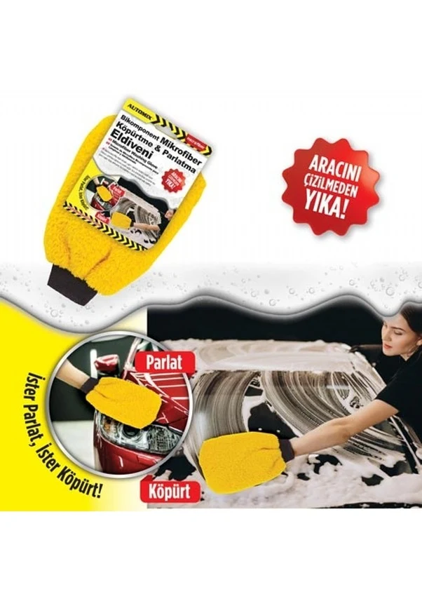 Automix Köpürtme Ve Parlatma Eldiveni - Yıkama Eldiveni