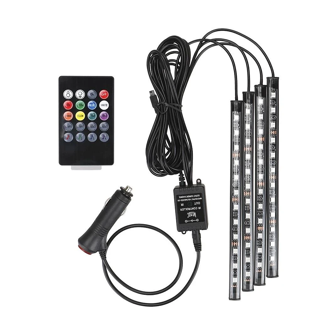 Araç Ayak Altı Atmosfer Rgb 12 Led - Ayak Altı LED