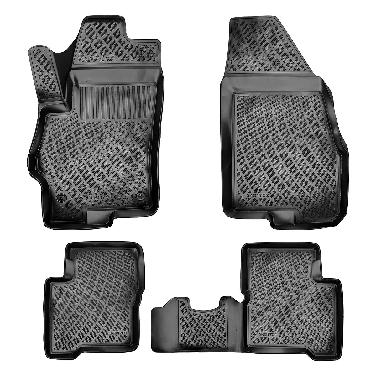 Rizline  Fiat Linea 2007 Sonrası / 3D Tam Uyumlu Havuzlu Paspas - Tam Uyumlu Paspas (Sahler-Rizline-Lider)
