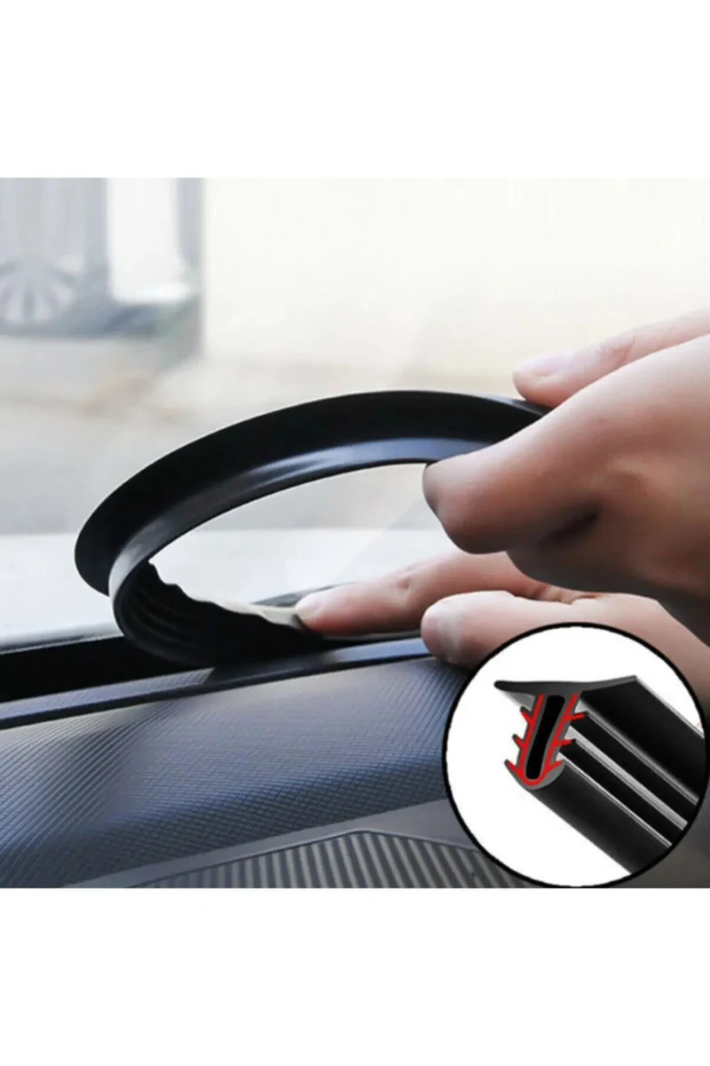 Kauçuk Araç Torpido Göğüs Konsol Ön Cam Arası Fitil Ses Yalıtım Fitili - Torpido Fitili