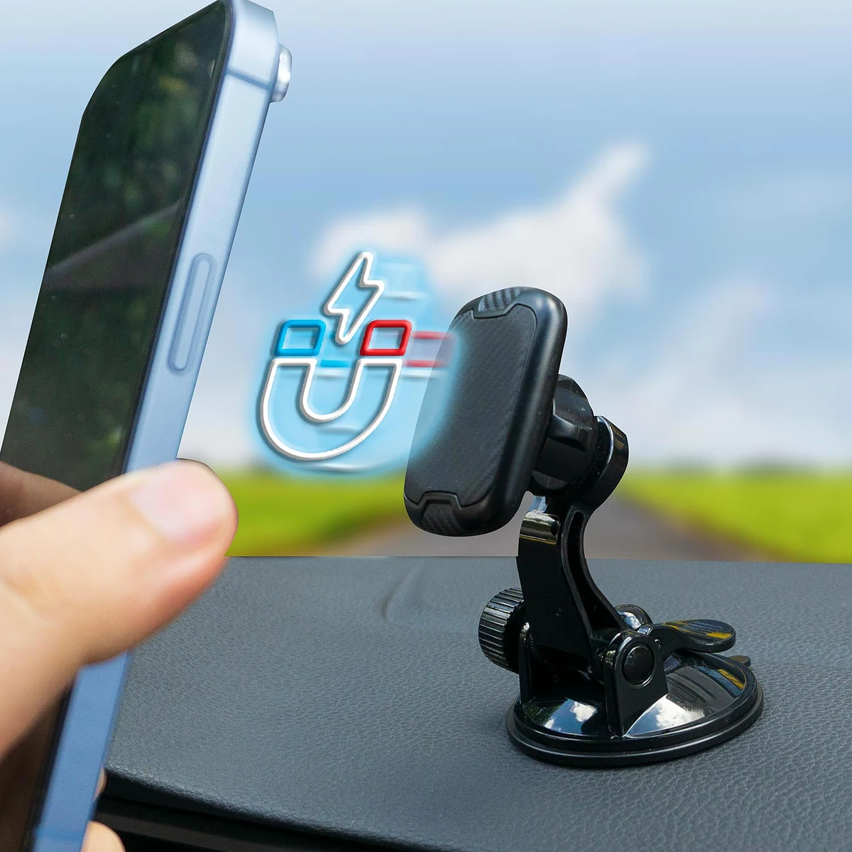 Automix Vantuzlu Manyetik Telefon Tutucu - Telefon Tutucu