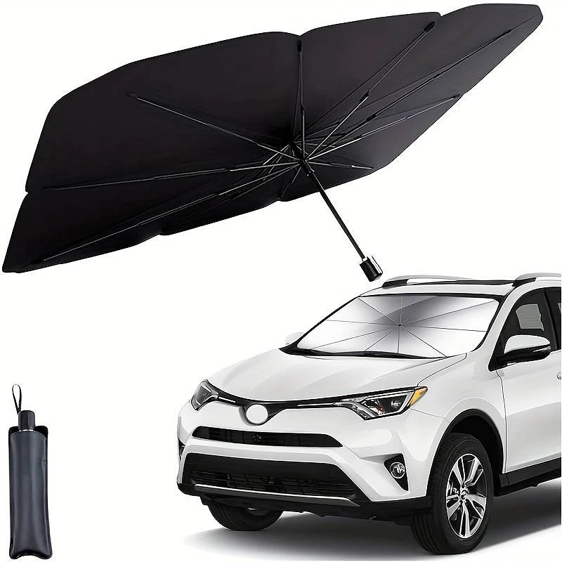 Minibüs SUV Şemsiye Güneşlik  78Cm X 140Cm / Silver - Ön Güneşlik