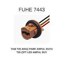 T20 1016 Dipsiz Plastik Soket Duy (3 Kablolu) / 1 Adet - Far Soketi