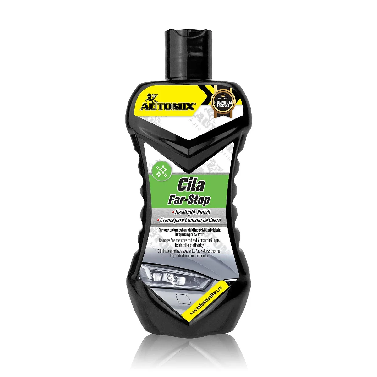 Automix Premium Far Stop Parlatma Cilası 200 ml - Far Temizleyici