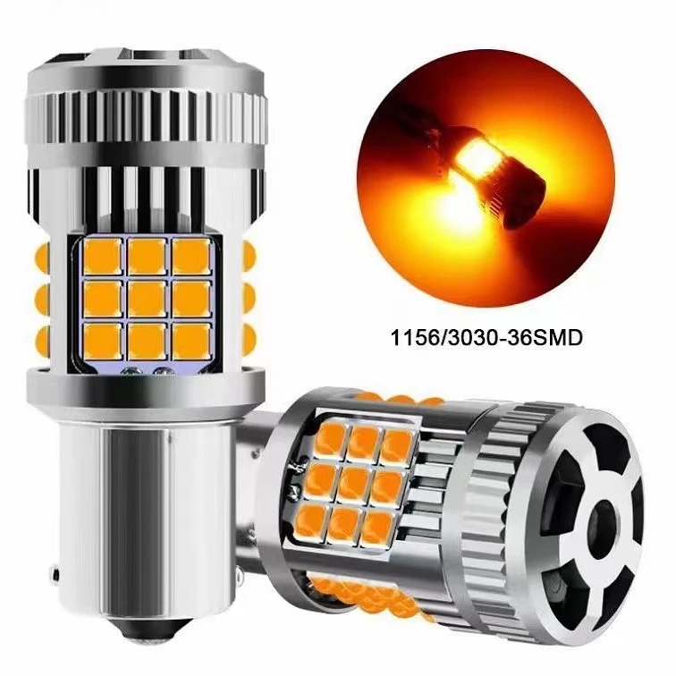 Wimbledon 93 Tek Duy 36 Led Fanlı Ampul 12V (1156) / Turuncu - Gündüz LED - Görsel 2
