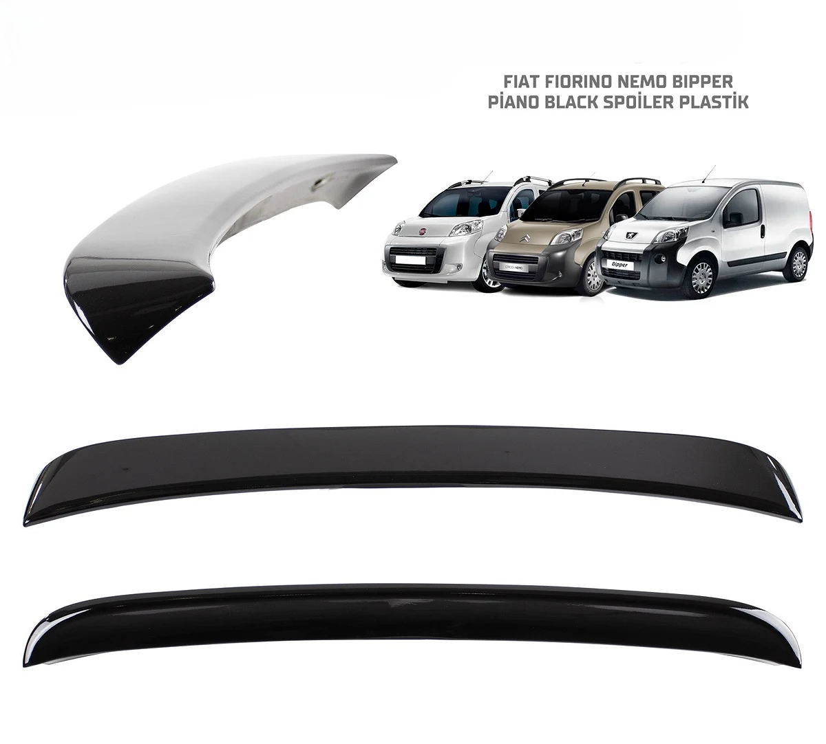 FIAT FIORINO NEMO BIPPER PİANO BLACK SPOİLER .PLASTİK - Bagaj Çıtası