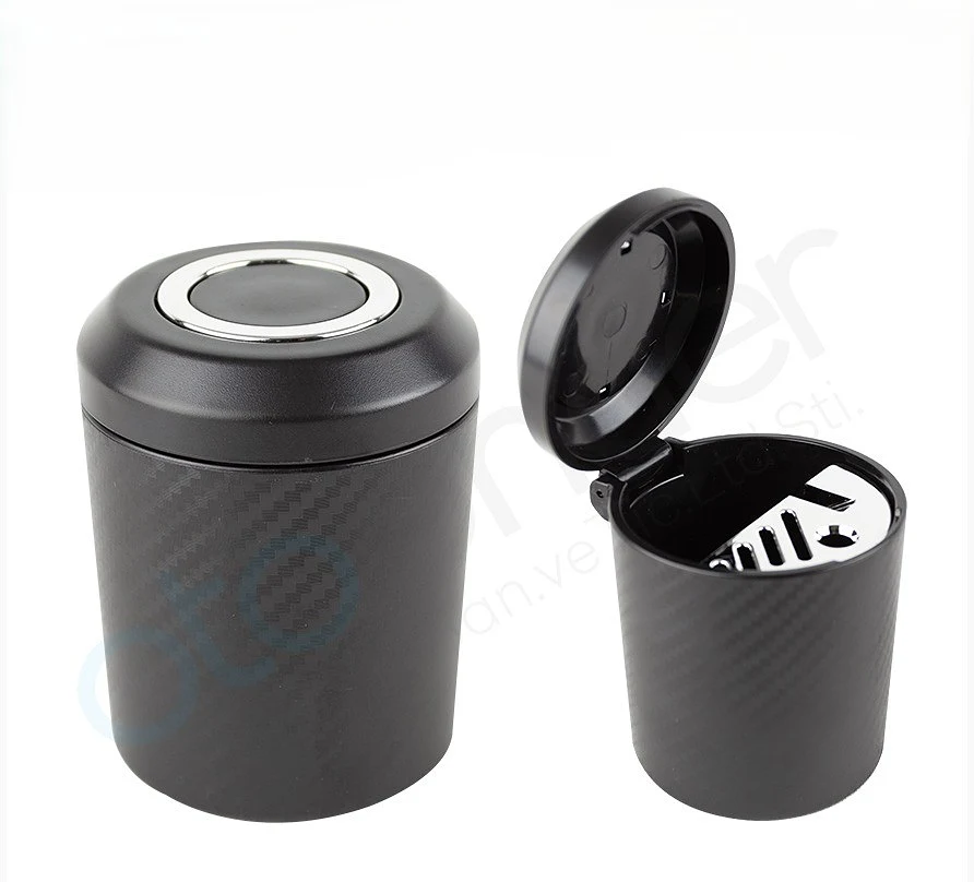 Leader ışıklı Küllük Carbon / Si̇yah - Küllük