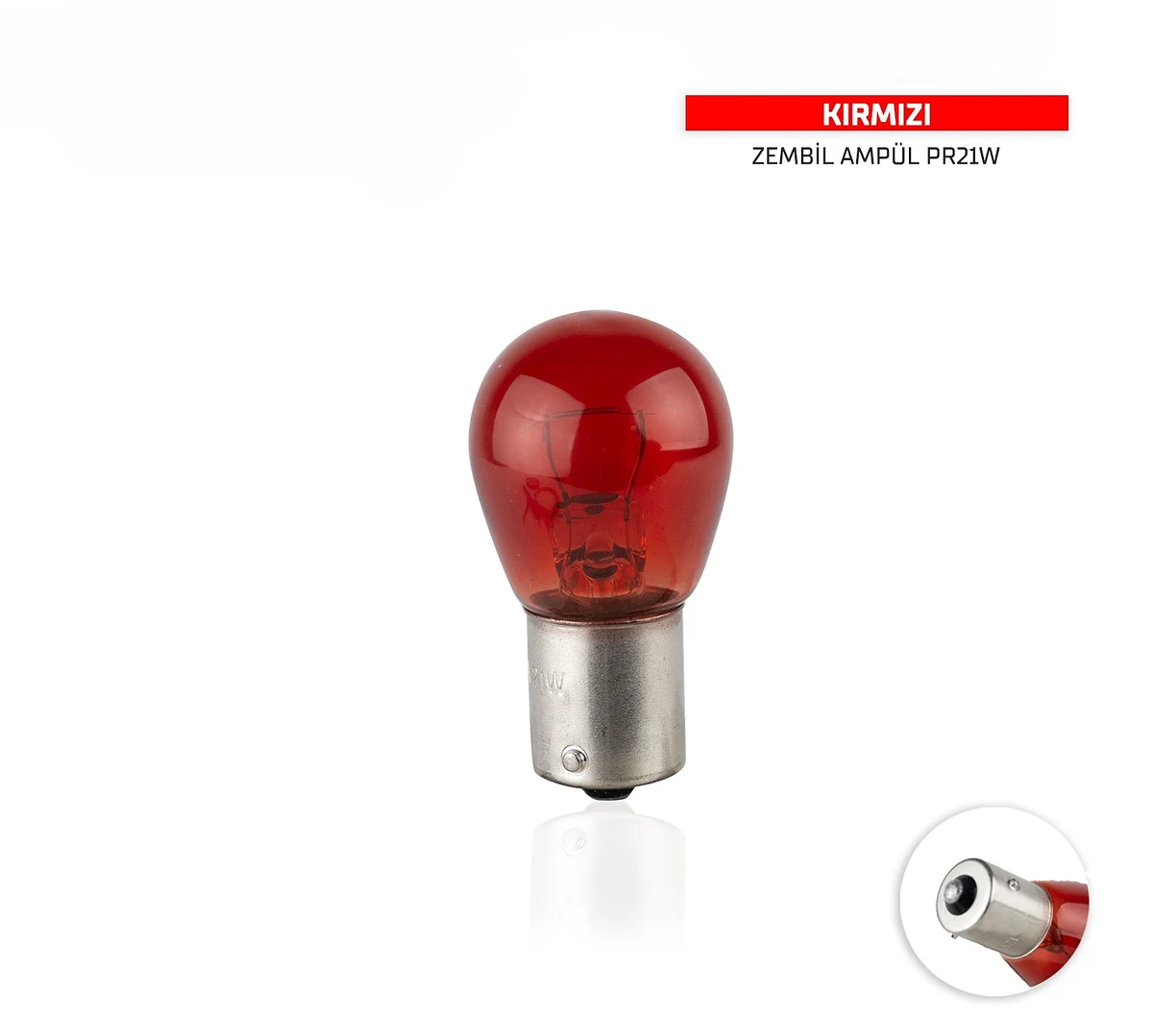Sentinel ZEMBİL AMPÜL PR21W KIRMIZI - Park Ampulü