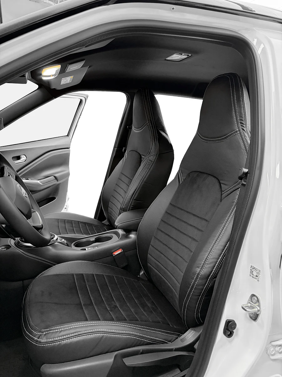 Nissan Juke 2022 ve Üzeri Özel Dikim Oto Kılıf  - Siyah / Siyah - Özel Dikim Oto Kılıf
