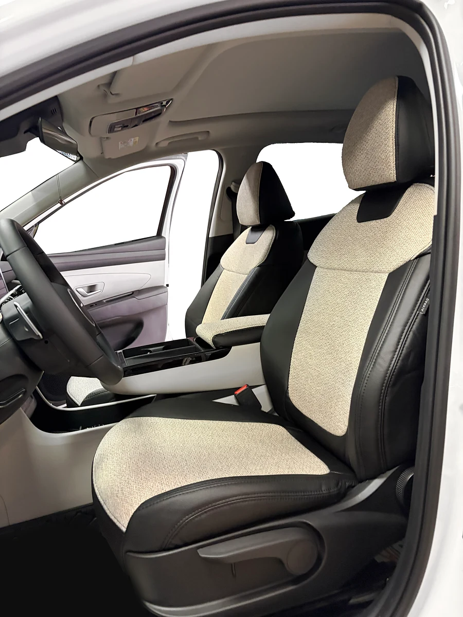 Hyundai Tucson 2021 ve Üzeri Özel Dikim Oto Kılıf - Siyah / Bej - Özel Dikim Oto Kılıf