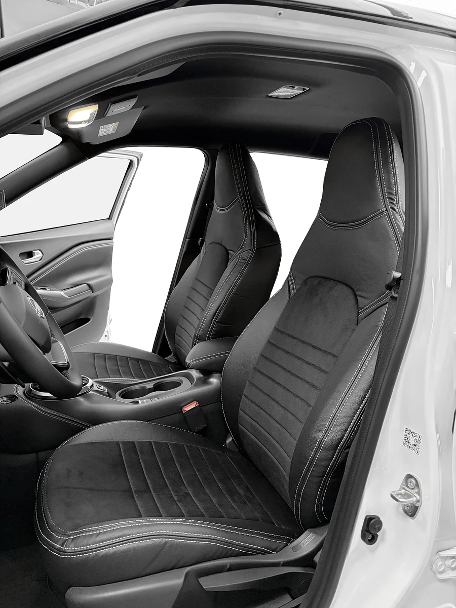 Nissan Juke 2022 ve Üzeri Özel Dikim Oto Kılıf  - Siyah / Siyah - Özel Dikim Oto Kılıf