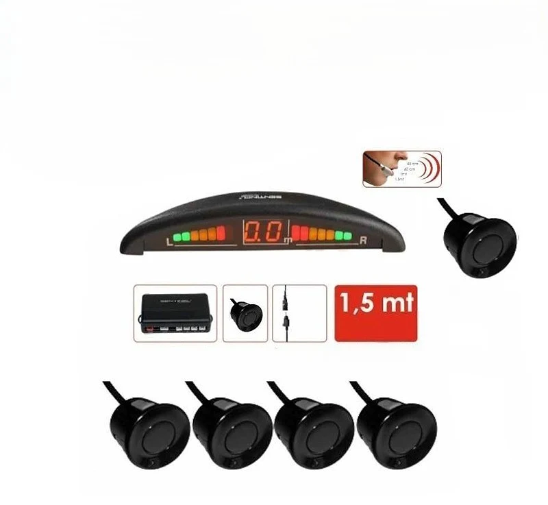 Sentinel Ekranlı Park Sensörü 22Mm - Siyah Türkçe - Park Sensörü