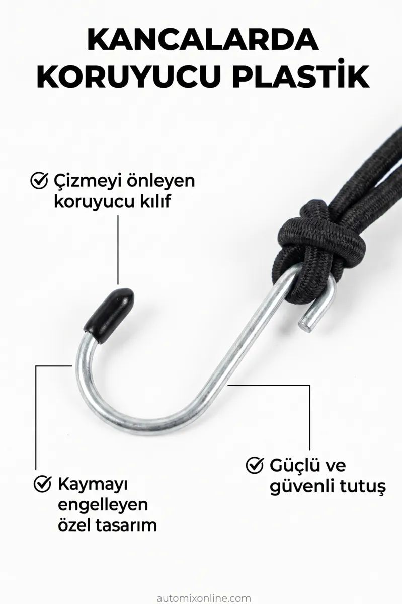 Automix Elastik Bagaj Filesi 100x140 Cm - İkili Paket - Bagaj Lastiği