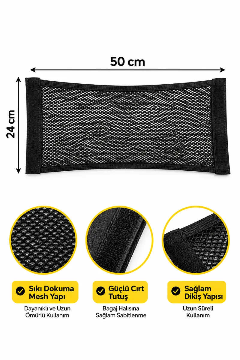 Automix File Cep Organizer 24 Cm X 50 Cm - Bagaj Lastiği - Görsel 3