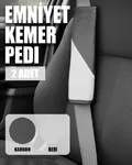ComfortDrive Emniyet Kemer Pedi Seti - Boyun ve Omuz Koruyucu Kemer Pedi 2'li Paket - Kemer Kılıfı - Görsel 2