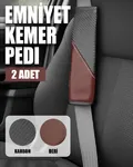 ComfortDrive Emniyet Kemer Pedi Seti - Boyun ve Omuz Koruyucu Kemer Pedi 2'li Paket - Kemer Kılıfı - Görsel 3