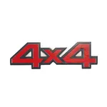 Kırmızı 4X4 Araç Arma Sticker / Metal 140 Mm X 42 Mm - Arma & Sticker