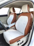 Skoda Superb 2015-2022 Özel Dikim Oto Kılıf - Taba / Bej - Özel Dikim Oto Kılıf