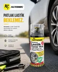 Automix Premium Patlak Lastik Tamir Spreyi 400 ML - 420 Gr. Sıvı Kauçuk - Lastik Tamir Kiti - Görsel 3