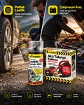 Automix Oto Acil Durum Paketi – 600A Akü Takviye Kablosu + 400 ml Premium Lastik Tamir Kiti - Lastik Tamir Kiti