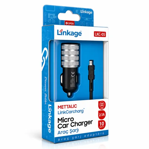 Linkage Çakmaklık Araç Şarjı + Micro Şarj Kablosu - Çakmaklık Şarj Aleti