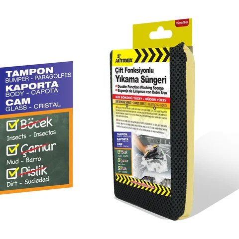 Automix Çift Fonksiyonlu Yıkama Süngeri - Sünger