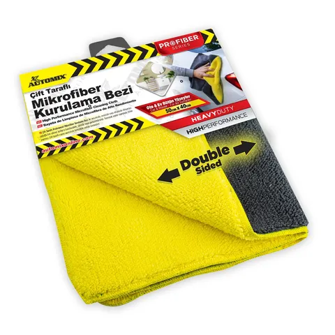 Automix Çift Taraflı Mikrofiber PARLATMA Bezi - Parlatma Havlusu