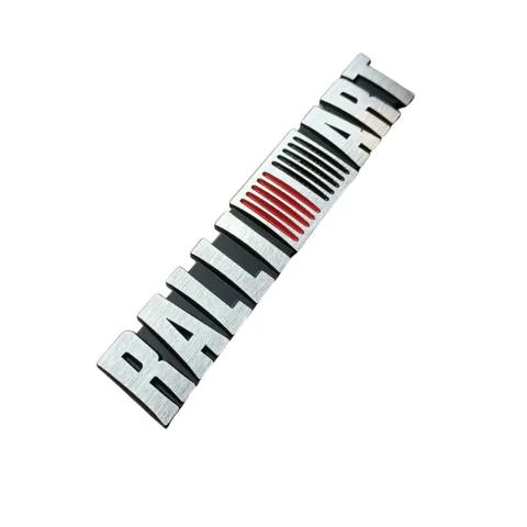 Wimbledon Kırmızı Gümüş Ralliart Arma / Metal 16Cm X 2.9Cm - Arma & Sticker