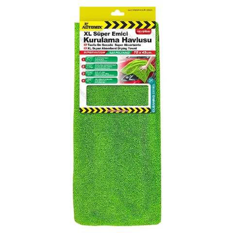 Automix XL Süper Emici Kurulama Havlusu (45 Cm X 75 Cm) - Mikrofiber Bez