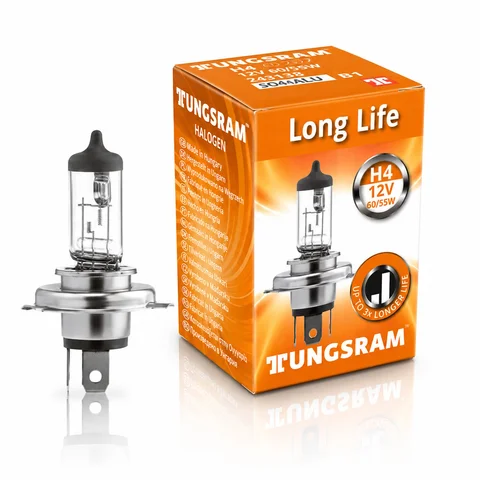 Tungsram H4 Far Ampulü 12V Halojen Araç Far Ampulü Yüksek Performans - Far Ampulü