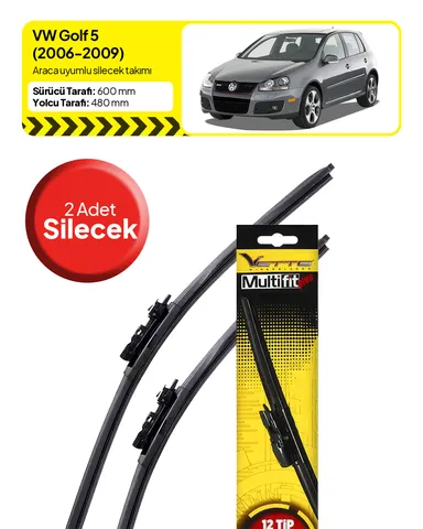 Vette Multifit Volkswagen Golf Ön Silecek Takımı (2006-2009) - Araca Özel Ön Silecek TAKIM