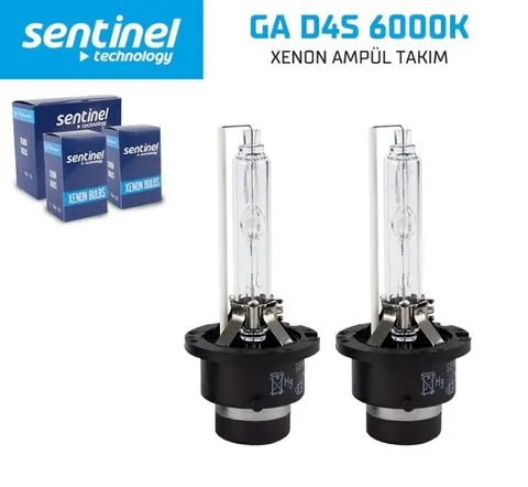 Sentinel D4S (6000 K.beyaz) 2 Adet - Far Ampulü