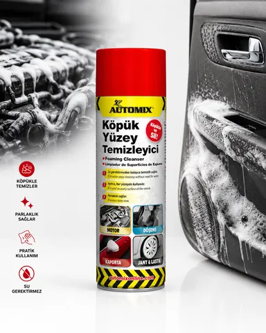 Automix Köpük Yüzey Temizleyici 500 ML - Su Gerektirmez - Genel & Detay Temizlik