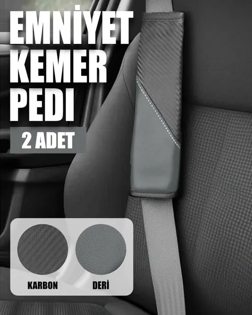 ComfortDrive Emniyet Kemer Pedi Seti - Boyun ve Omuz Koruyucu Kemer Pedi 2'li Paket - Kemer Kılıfı - Görsel 4