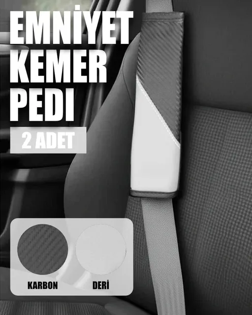 ComfortDrive Emniyet Kemer Pedi Seti - Boyun ve Omuz Koruyucu Kemer Pedi 2'li Paket - Kemer Kılıfı - Görsel 2