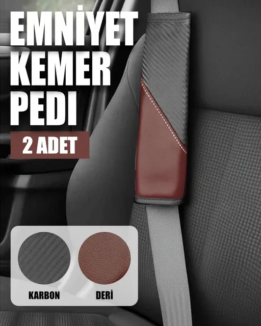 ComfortDrive Emniyet Kemer Pedi Seti - Boyun ve Omuz Koruyucu Kemer Pedi 2'li Paket - Kemer Kılıfı - Görsel 3