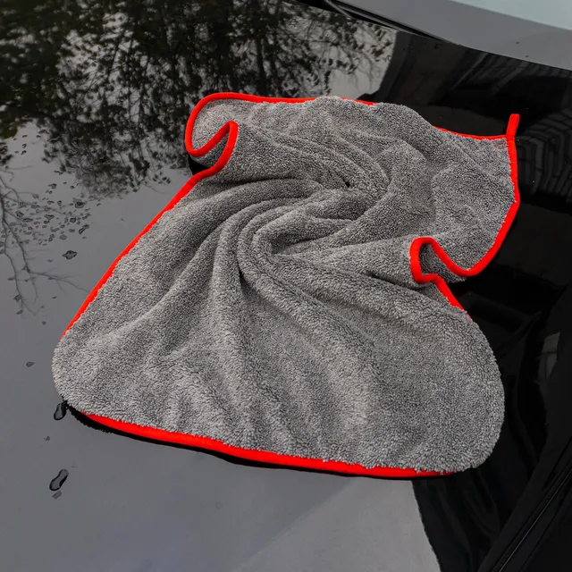 Automix Ultra Emici Gri Kurulama Bezi Çift Kat- 50x70 - Mikrofiber Bez - Görsel 5