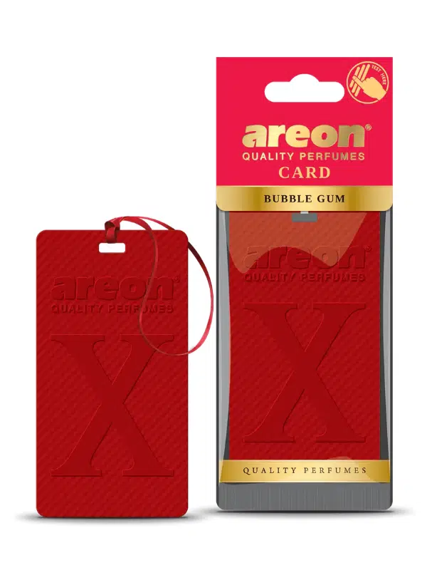 Areon X Card Bubble Gum Oto Araç Kokusu: Uzun Ömürlü Ferahlık ve Şık Tasarım