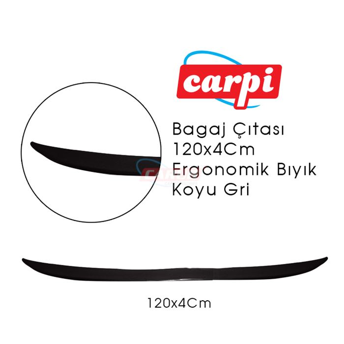 direksiyon kılıfı - Carpi 120X4Cm Ergonomik Bıyık Bagaj Çıtası Spoiler - 7 Renk