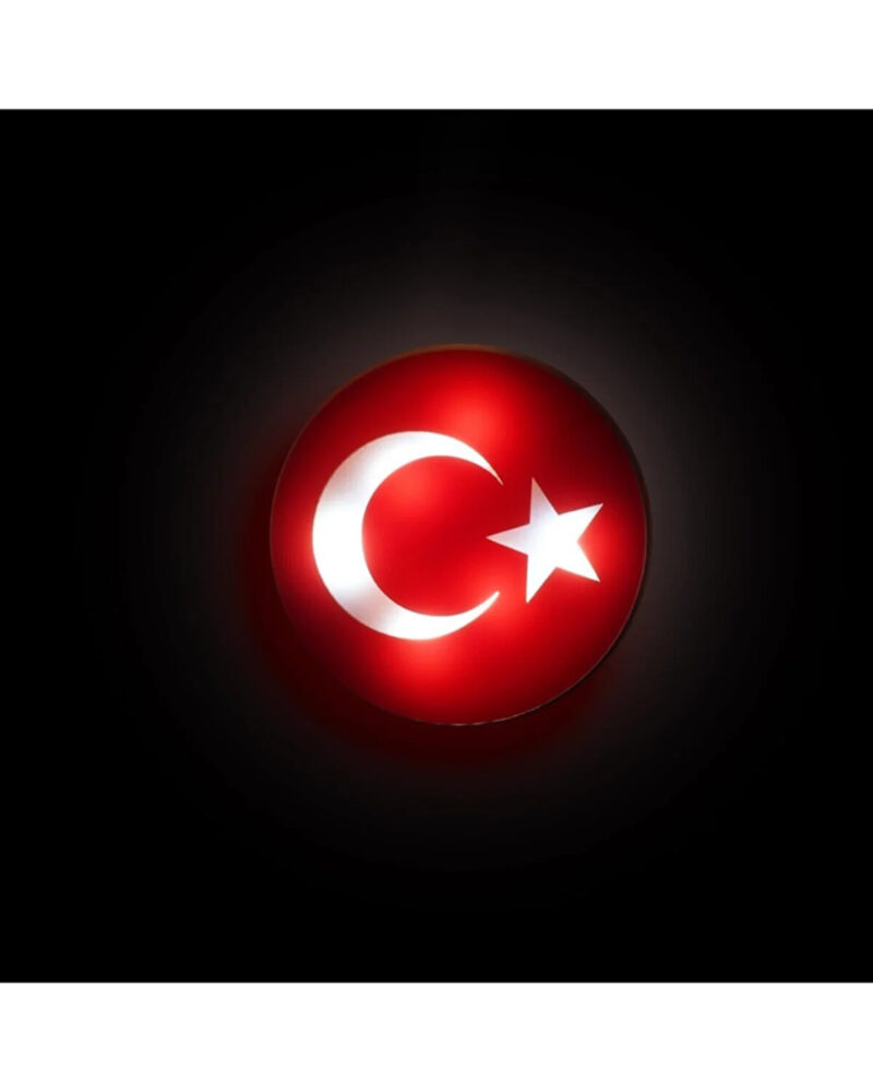 oto-aydinlatma-elektrik - Araç Ön Panjur Türk Bayraklı Işıklı 3D Pleksi