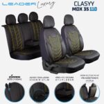 binek - Leader CLASYY NAKIŞLI KOMPLE DERİ / Universal Oto Koltuk Kılıfı