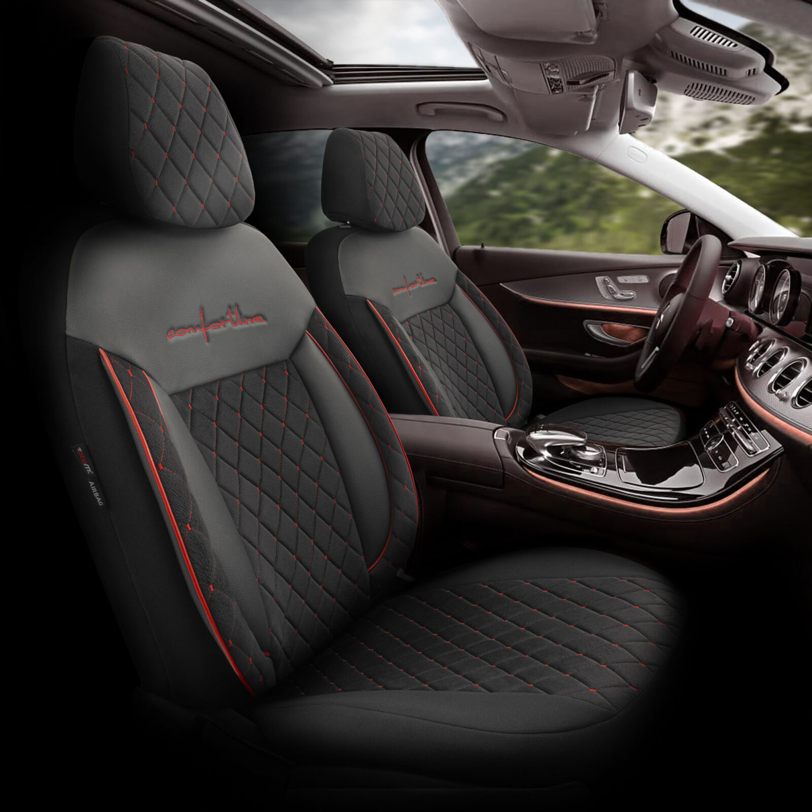 binek - Wimbledon Comfortline Vip Design Tay Tüyü / Universal Oto Koltuk Kılıfı - BİNEK