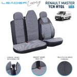binek - Leader RENAULT MASTER TİCARİ OTO KILIFI SİYAH LEADER 2+1
