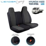 direksiyon kılıfı - HYUNDAI H100 KAMYONET SABİT BAŞLIK UYUMLU 2+1 TİCARİ OTO KILIFI SİYAH LEADER